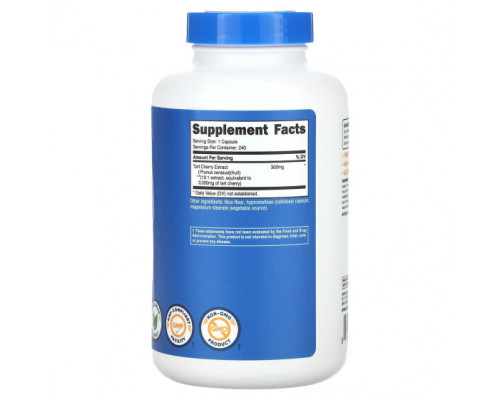 Фрукты и ягоды Nutricost, Вишня, 3000 мг, 240 капсул Фрукты и ягоды Nutricost, Вишня, 3000 мг, 240 капсул