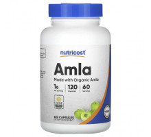 Травы и натуральные средства Amla, 1,000 mg, 120 Capsules (500 mg per Capsule)
