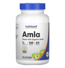 Травы и натуральные средства Amla, 1,000 mg, 120 Capsules (500 mg per Capsule)