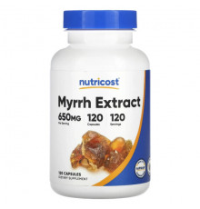 Травы и натуральные средства Nutricost, экстракт мирры, 650 мг, 120 капсул