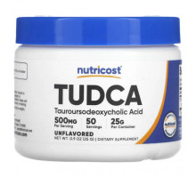 Для здоровья печени Nutricost, TUDCA, без добавок, 25 г (0,9 унции)