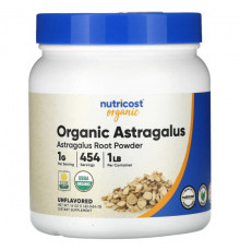 Суперфуды Nutricost, порошок из корня органического астрагала, без добавок, 454 г (16 унций)