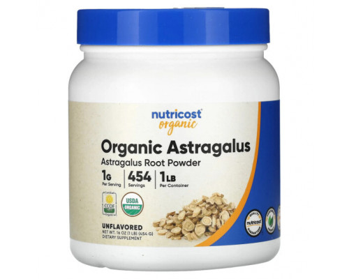 Суперфуды Nutricost, порошок из корня органического астрагала, без добавок, 454 г (16 унций) Суперфуды Nutricost, порошок из корня органического астрагала, без добавок, 454 г (16 унций)