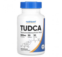Для здоровья печени Nutricost, TUDCA, 500 мг, 30 капсул