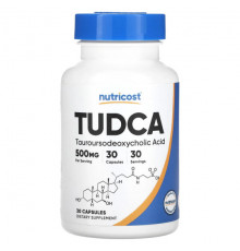 Для здоровья печени Nutricost, TUDCA, 500 мг, 30 капсул