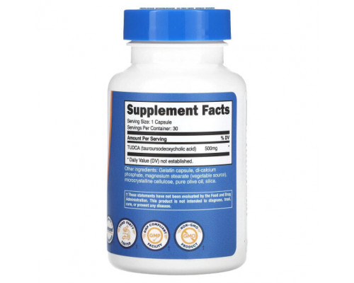 Для здоровья печени Nutricost, TUDCA, 500 мг, 30 капсул Для здоровья печени Nutricost, TUDCA, 500 мг, 30 капсул