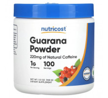 Зеленый кофе и гуарана Nutricost, Гуарана в порошке, 1 г, 100 г (3,5 унции)