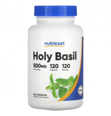 Аюрведа Nutricost, базилик священный, 500 мг, 120 капсул