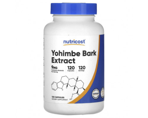 Мужское здоровье Yohimbe Bark Extract, 9 mg, 120 Capsules Мужское здоровье Yohimbe Bark Extract, 9 mg, 120 Capsules