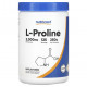 Аминокислоты Nutricost, L-пролин, без добавок, 250 г (8,8 унции)