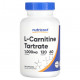 Аминокислоты Nutricost, L-карнитин тартрат, 500 мг, 120 капсул