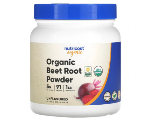 Суперфуды Nutricost, Порошок из органической свеклы, без добавок, 454 г (16 унций) Суперфуды Nutricost, Порошок из органической свеклы, без добавок, 454 г (16 унций)