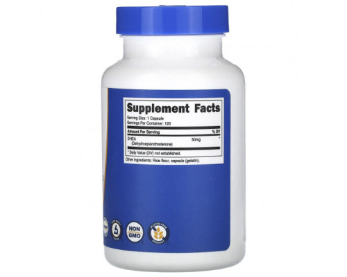 Мужское здоровье Nutricost, ДГЭА, 50 мг, 120 капсул Мужское здоровье Nutricost, ДГЭА, 50 мг, 120 капсул