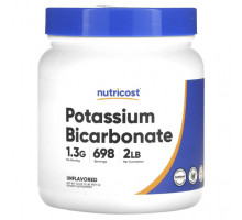 Калий Nutricost, бикарбонат калия, без добавок, 907 г (32 унции)