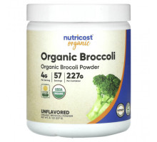 Зелень и зеленые овощи Nutricost, органический порошок из брокколи, без добавок, 227 г (8,1 унции)