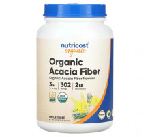 Клетчатка Nutricost, Порошок из органической клетчатки акации, без добавок, 907 г (32 унции)