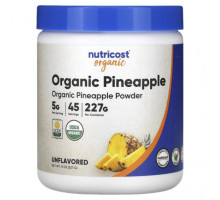 Фрукты и ягоды Nutricost, органический порошок из ананаса, без добавок, 227 г (8 унций)