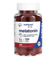 БАДы Nutricost, Мелатонин для детей, от 4 лет, 1 мг, 120 жевательных таблеток