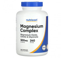 Магний Nutricost, Комплекс магния, 500 мг, 240 капсул