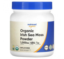 Водоросли Organic Irish Sea Moss Powder, Unflavored, 16 oz (454 g)