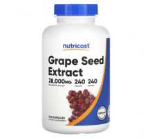 Антиоксиданты Nutricost, Экстракт виноградных косточек, 28000 мг, 240 капсул