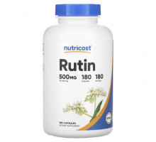 Антиоксиданты Nutricost, Рутин, 500 мг, 180 капсул