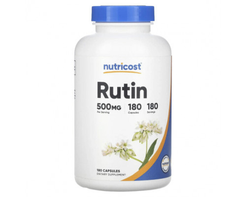 Антиоксиданты Nutricost, Рутин, 500 мг, 180 капсул Антиоксиданты Nutricost, Рутин, 500 мг, 180 капсул
