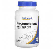 Аминокислоты Nutricost, прегненолон, 10 мг, 120 капсул