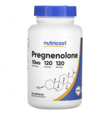 Аминокислоты Nutricost, прегненолон, 10 мг, 120 капсул