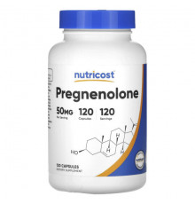 Аминокислоты Nutricost, прегненолон, 50 мг, 120 капсул