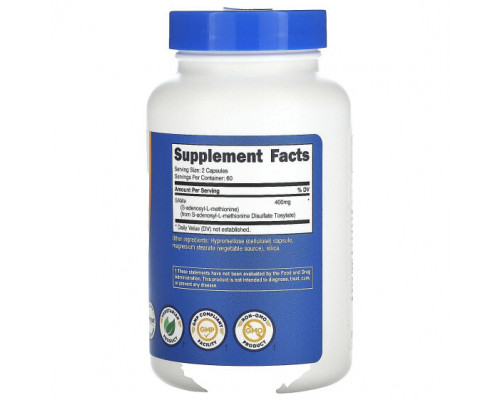 Для мышц и суставов Nutricost, SAMe, 200 мг, 120 капсул Для мышц и суставов Nutricost, SAMe, 200 мг, 120 капсул
