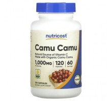 Суперфуды Nutricost, каму-каму, 500 мг, 120 капсул