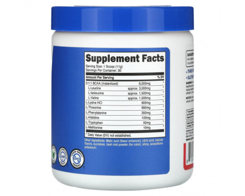 Аминокислоты Nutricost, Performance, EAA, незаменимые аминокислоты, фруктовый пунш, 330 г (11,6 унции) Аминокислоты Nutricost, Performance, EAA, незаменимые аминокислоты, фруктовый пунш, 330 г (11,6 унции)