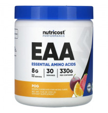 Аминокислоты Nutricost, Performance, EAA, органический продукт, 330 г (11,8 унции)