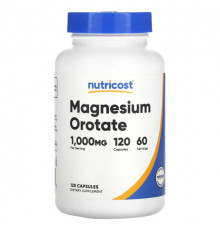 Магний Nutricost, Оротат магния, 500 мг, 120 капсул