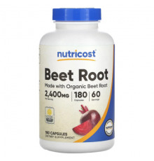 Овощи Nutricost, Свекла, 800 мг, 180 капсул