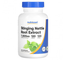 Зелень и зеленые овощи Nutricost, Экстракт корня крапивы двудомной, 7500 мг, 120 капсул