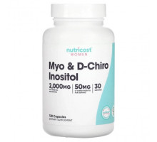 Витамины группы B Nutricost, Для женщин, мио и D-хиро инозитол, 120 капсул