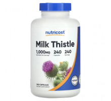 Растительные экстракты и настойки Nutricost, Расторопша, 1000 мг, 240 капсул