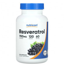 Ресвератрол Nutricost, Ресвератрол, 350 мг, 120 капсул