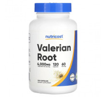 Для нервной системы Nutricost, Корень валерианы, 2000 мг, 120 капсул