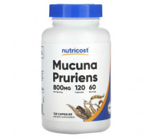 Аюрведа Nutricost, Мукуна жгучая, 400 мг, 120 капсул