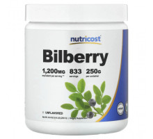 Для глаз Bilberry Powder, Unflavored, 8.8 oz (250 g)
