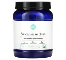 Суперфуды Ora, So Lean & So Clean, органический и растительный суперпродукт, ваниль, 600 г (21,2 унции)
