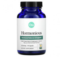 Растительные экстракты и настойки Ora, Hormonious, Гормональный баланс и поддержка, 90 капсул