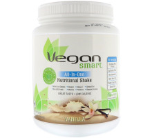 VeganSmart, All-In-One Nutritional Shake, Vanilla, 22.8 oz (645 g)