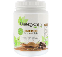 VeganSmart, All-In-One Nutritional Shake, Chocolate, 24.3 oz (690 g)