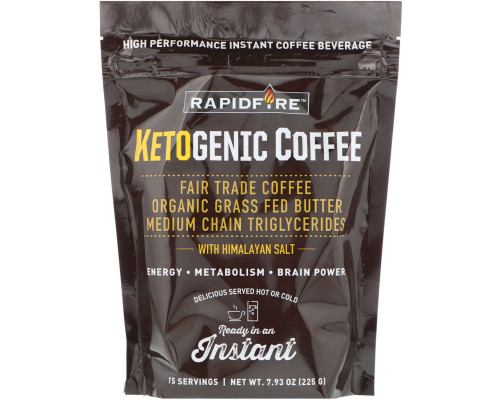 RAPIDFIRE, Ketogenic Coffee, 7.93 oz (225 g) RAPIDFIRE, Ketogenic Coffee, 7.93 oz (225 g)