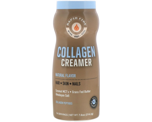 RAPIDFIRE, Collagen Creamer, Natural Flavor, 7.6 oz (214.2 g) RAPIDFIRE, Collagen Creamer, Natural Flavor, 7.6 oz (214.2 g)