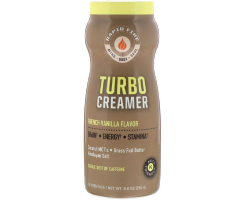 RAPIDFIRE, Turbo Creamer, French Vanilla Flavor, 8.8 oz (250 g) RAPIDFIRE, Turbo Creamer, French Vanilla Flavor, 8.8 oz (250 g)